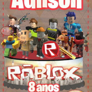Topo de Bolo ROBLOX - 1057 Arquivo