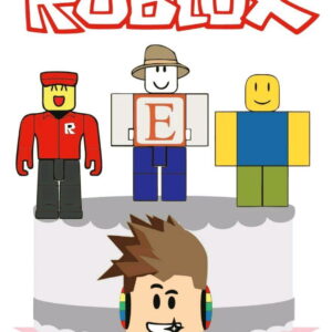Topo de Bolo ROBLOX 3 +4 ARQUIVOS A SUA ESCOLHA