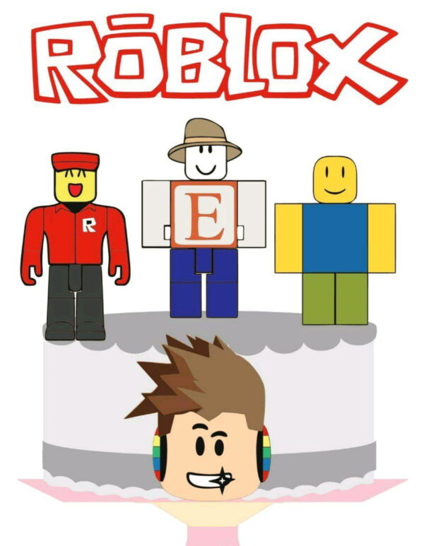 Topo de Bolo ROBLOX 3 +4 ARQUIVOS A SUA ESCOLHA