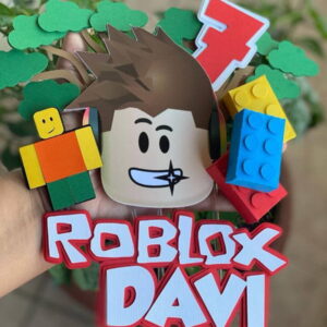 Topo de Bolo Roblox - Arquivo Digital