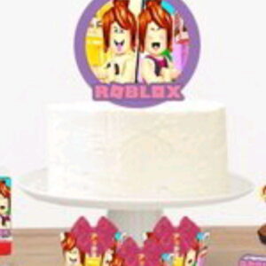 Topo de Bolo ROBLOX Girl +4 ARQUIVOS A SUA ESCOLHA