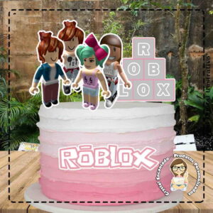 Topo de Bolo Roblox - Ref 1890 Arquivo Digital