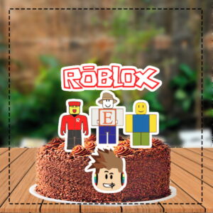 Topo de Bolo Roblox - Ref 3954 Arquivo Digital