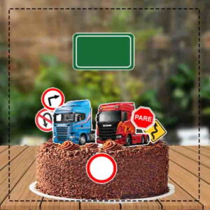 Topo de Bolo Scania - Ref 0599 - Arquivo Digital