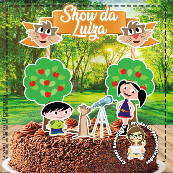 Topo de Bolo Show da Luna - Ref 4934 Arquivo Digital