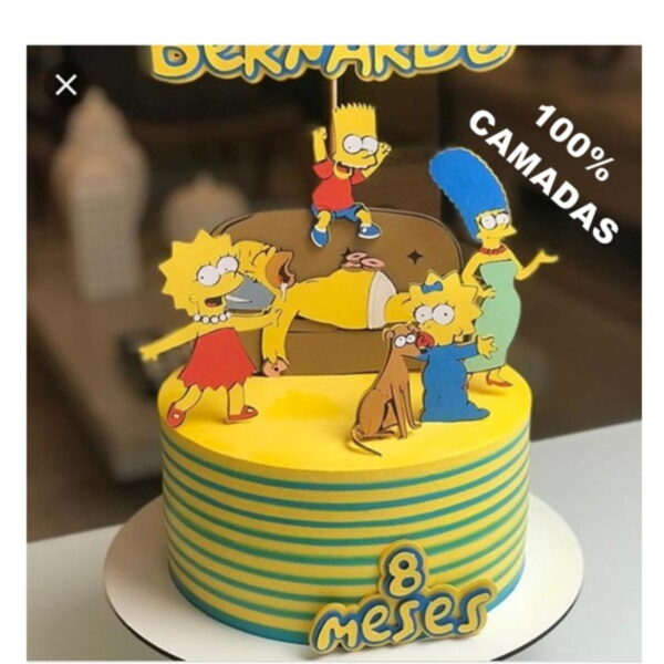 TOPO DE BOLO SIMPSONS- CAMADAS Arquivo de corte