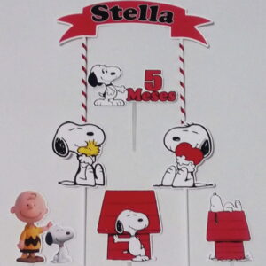 Topo de Bolo Snoopy