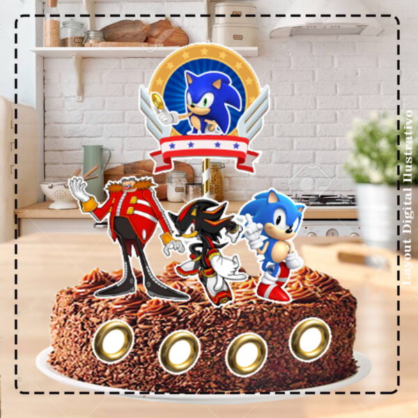 TOPO DE BOLO SONIC 04- ARQUIVO DIGITAL
