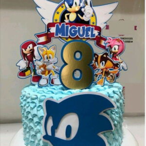 Topo de Bolo Sonic 3 *** Arquivo de Corte***