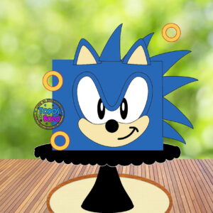 Topo de Bolo Sonic - Arquivo Digital