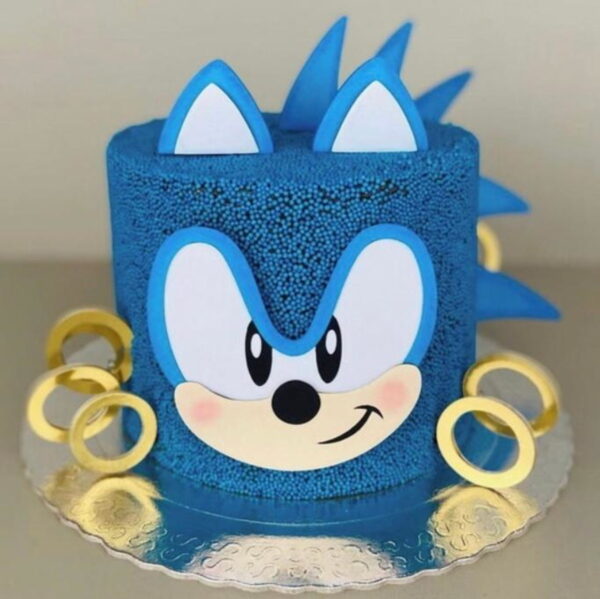 Topo de Bolo Sonic em 3d - Arquivo Digital