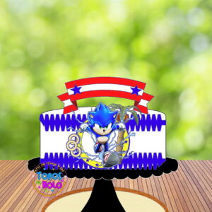 Topo de Bolo Sonic Shaker- Arquivo Digital