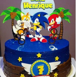 Arquivo de corte topo de bolo - Sonic