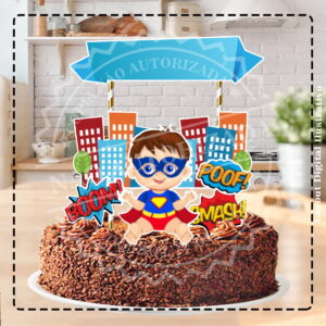 TOPO DE BOLO SUPER HOMEM BABY 01- ARQUIVO DIGITAL