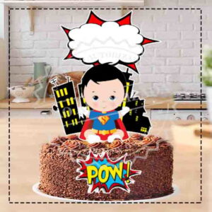 TOPO DE BOLO SUPER HOMEM BABY 03- ARQUIVO DIGITAL