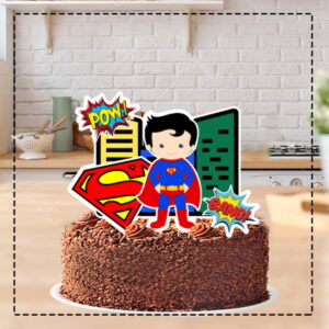 Topo de Bolo Super Homem Cute Menino 4779 - Arquivo Digital