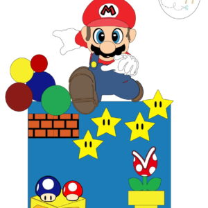 Topo de Bolo SUPER MARIO - 100% Camadas - (Arquivo digital)