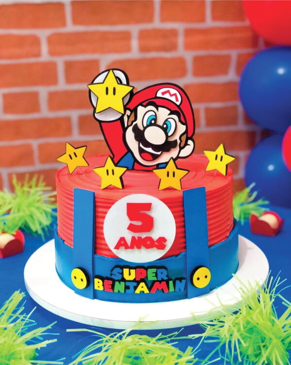 Topo de Bolo Super Mario Arquivo de Corte