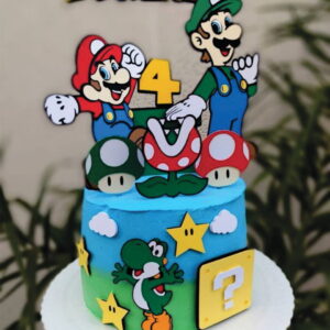 Topo de Bolo Super Mario Arquivo de Corte