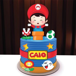 Topo de Bolo Super Mario Arquivo de Corte