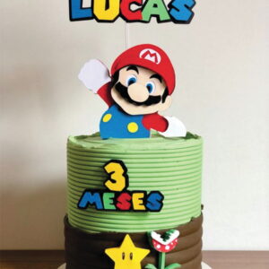 Topo de Bolo Super Mario Arquivo de Corte