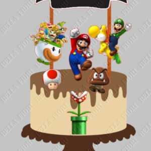 TOPO DE BOLO SUPER MARIO - ARQUIVO DE CORTE