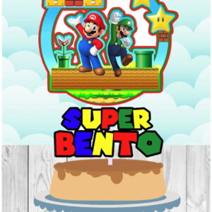 Topo de Bolo Super Mario Arquivo Silhouette
