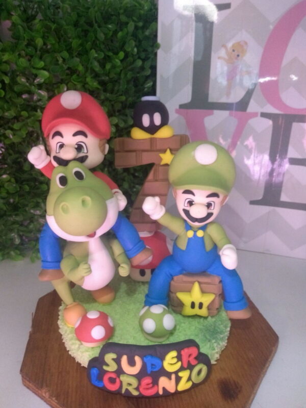 Topo de Bolo Super Mario Biscuit - Image 4