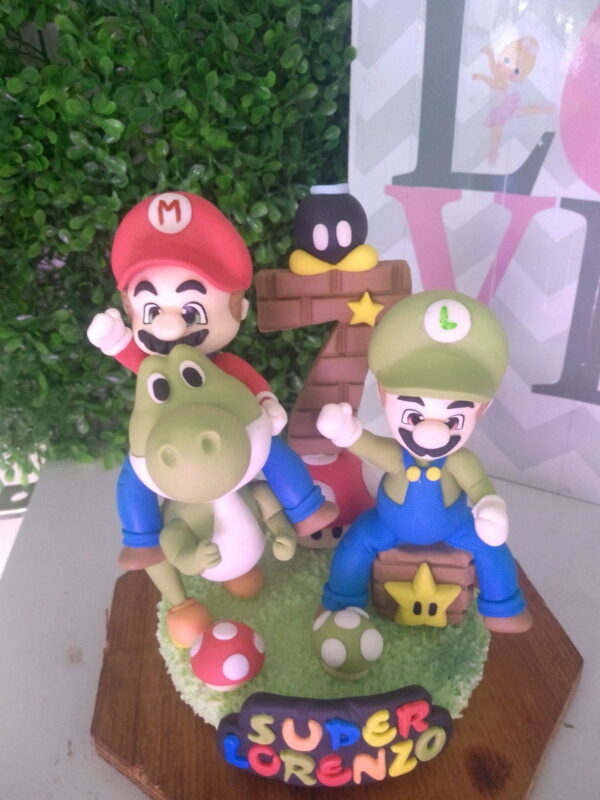 Topo de Bolo Super Mario Biscuit - Image 3
