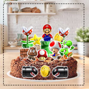 TOPO DE BOLO SUPER MARIO BROS - ARQUIVO DIGITAL