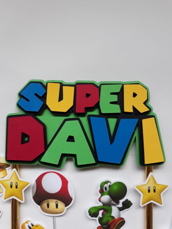 ARQUIVO DE CORTE TOPO DE BOLO SUPER MARIO - Imagem 2