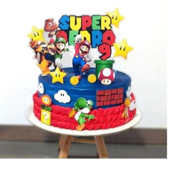 Arquivo de corte Topo de bolo - Super Mario