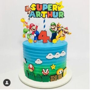 Arquivo de corte Topo de bolo - Super Mario