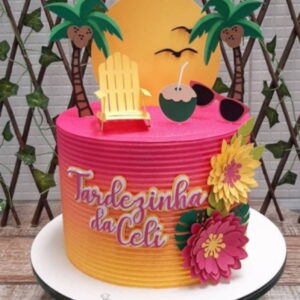 Topo de Bolo Tardezinha - Arquivo Digital Topper 003