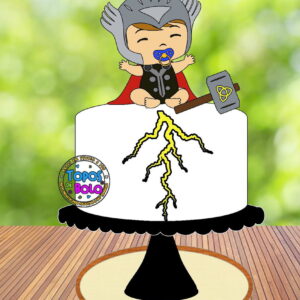 Topo de Bolo Thor Bebê - Arquivo Digital