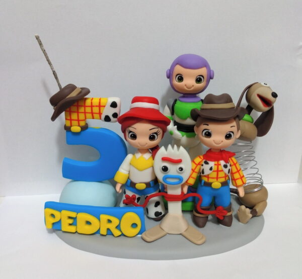Topo de Bolo Cenário de Biscuit - Image 3