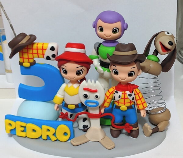Topo de Bolo Cenário de Biscuit
