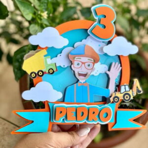 Topo de Bolo Blippi