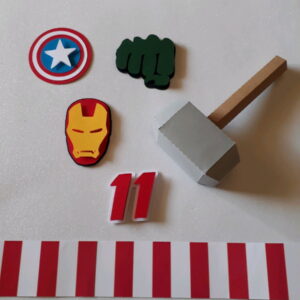 Arquivo digital p/ SILHOUETTE - Topo de Bolo Vingadores 3D