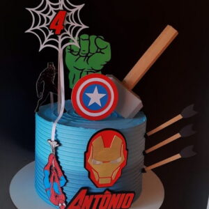 Arquivo de Corte - Topo Bolo - Vingadores Camadas - Cod: 009