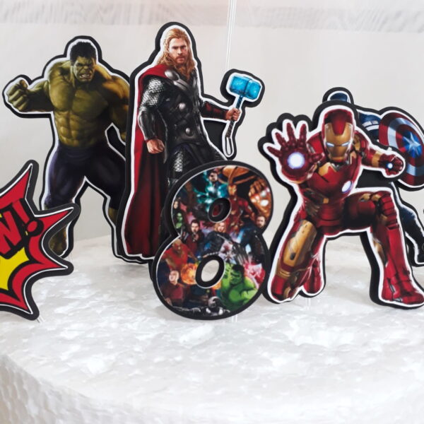 ARQUIVO DE CORTE TOPO DE BOLO VINGADORES - Image 3