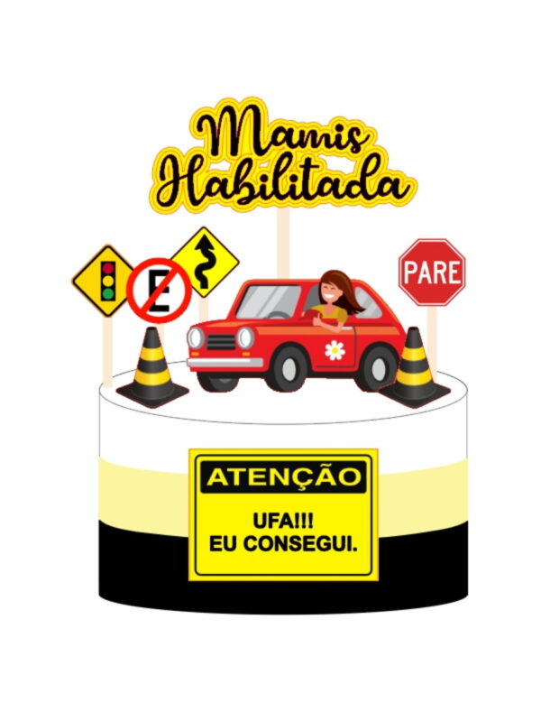 Topo Habilitada - Arquivo de Corte Silhouette (cód. T558)