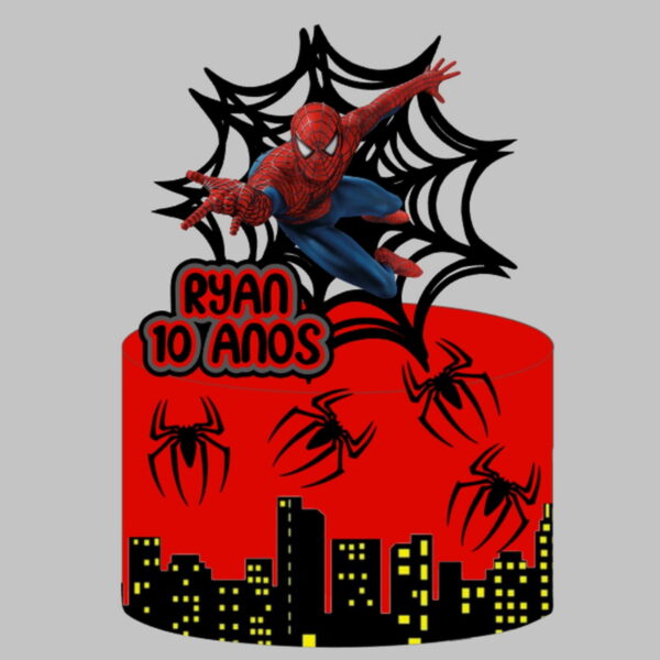 Topo Homem Aranha - Arquivo de Corte Silhouette (cód. T043)