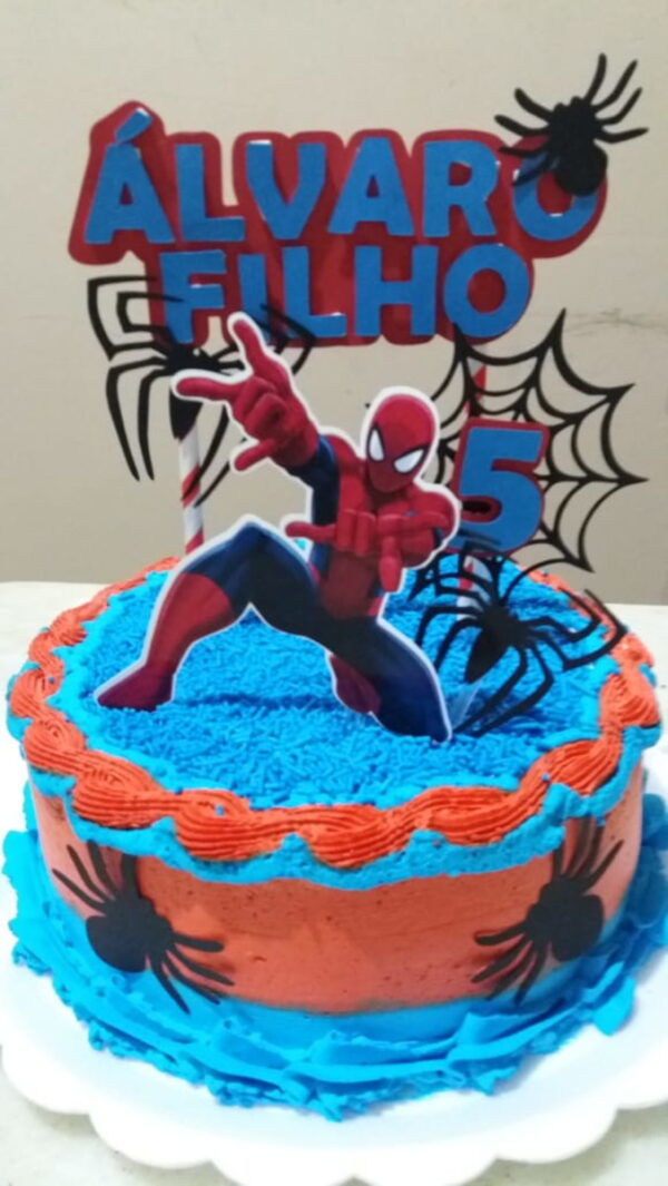 Arquivo de Corte Topo de Bolo Homem Aranha