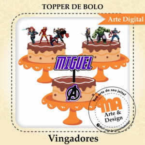 Arquivo de Corte Topo de Bolo os Vingadores